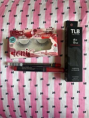 🍒 Cherry Makeup Bundle | The Lip Bar + Revlon + L’Oréal + Ioni Lashes | New